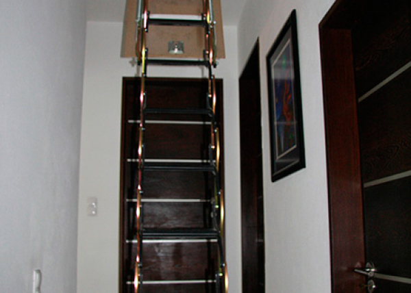 Ladder access to attic space.